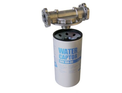 Фильтр сепаратор воды CFD 150-30 ( до 150л/мин ), Water Captor F00611020  F00611A10 ( водоотделитель топлива ) PIUSI Италия